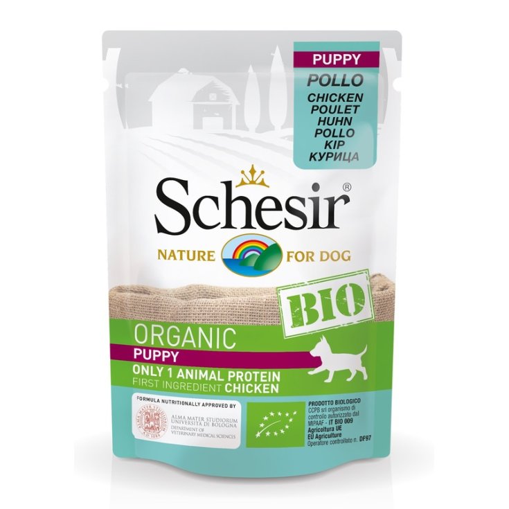 SCHESIR BIO HUNDEWELPEN HUHN 85G