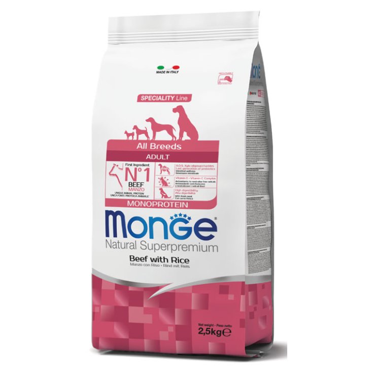 MONGE DOG AB RIND & REIS 12 KG