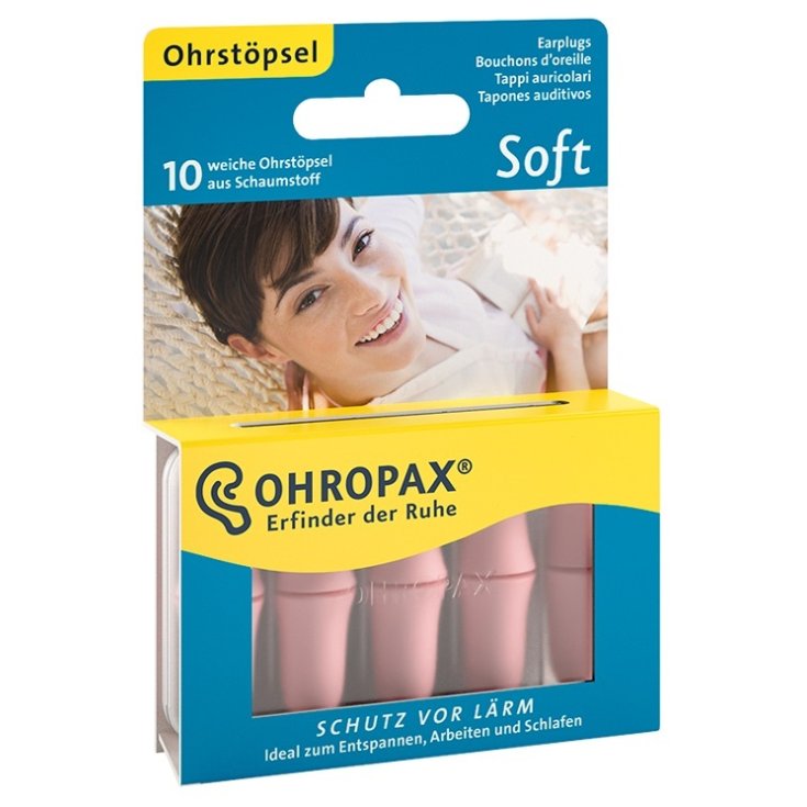 Ohropax Soft Tappi Auricolari, 10 Pezzi