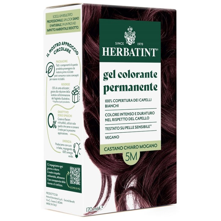 Gel Colorante 5M Castano Chiaro Mogano Herbatint
