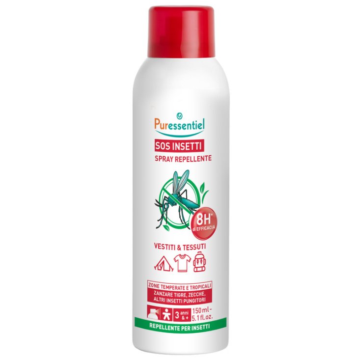 SOS INSETTI Spray&nbsp;Repellente Vestiti & Tessuti Puressentiel 150ml
