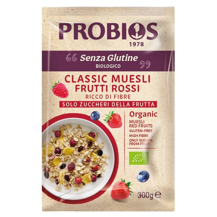 Classic Muesli Frutti Rossi Probios 300g