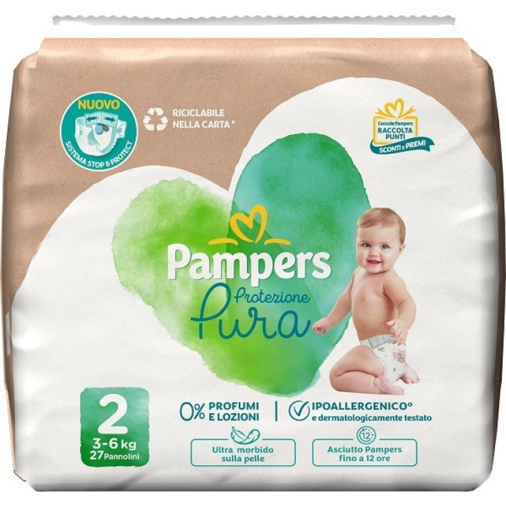 Pampers Protezione Pura Tg.2&nbsp;Mini 27 Pannolini