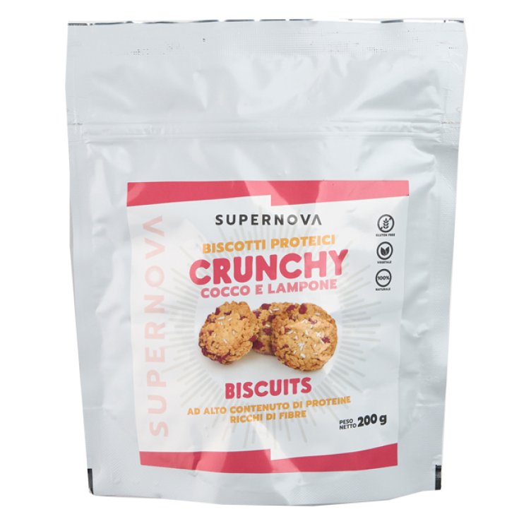 Biscotti Proteici Crunchy Cocco Lampone SUPERNOVA 200g