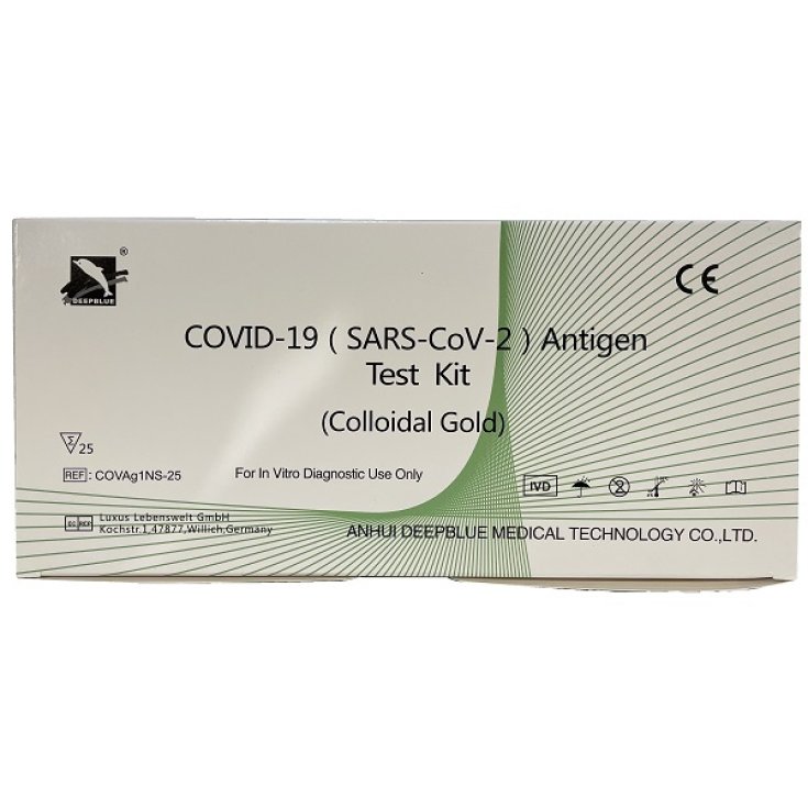 Leading Med Srl Kit Test Antigene Covid-19 Deepblue, 25 Test