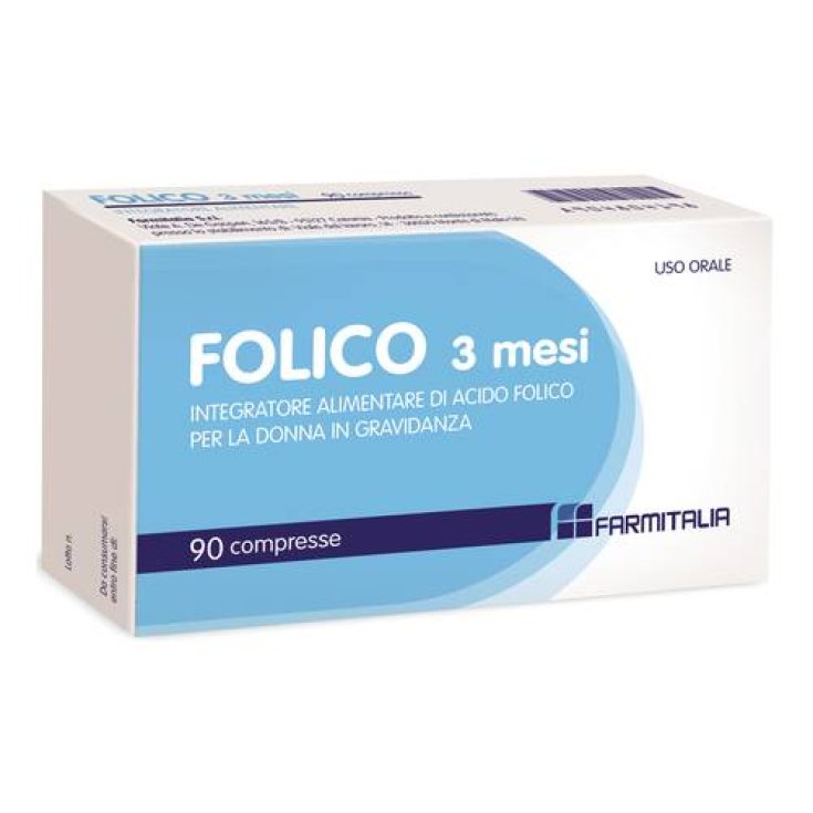 Folic 3 Monate Farmitalia 90 Tabletten