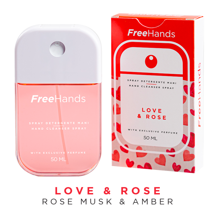 FreeHands Love & Rose Fragrance Handreinigungsspray 50ml