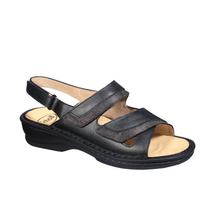 Giovanna Sandale Scholl® Schwarz Bioprint® Damensandale Größe 40
