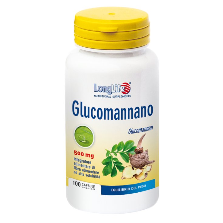 Glucomannan 500 mg LongLife 100 vegetarische Kapseln