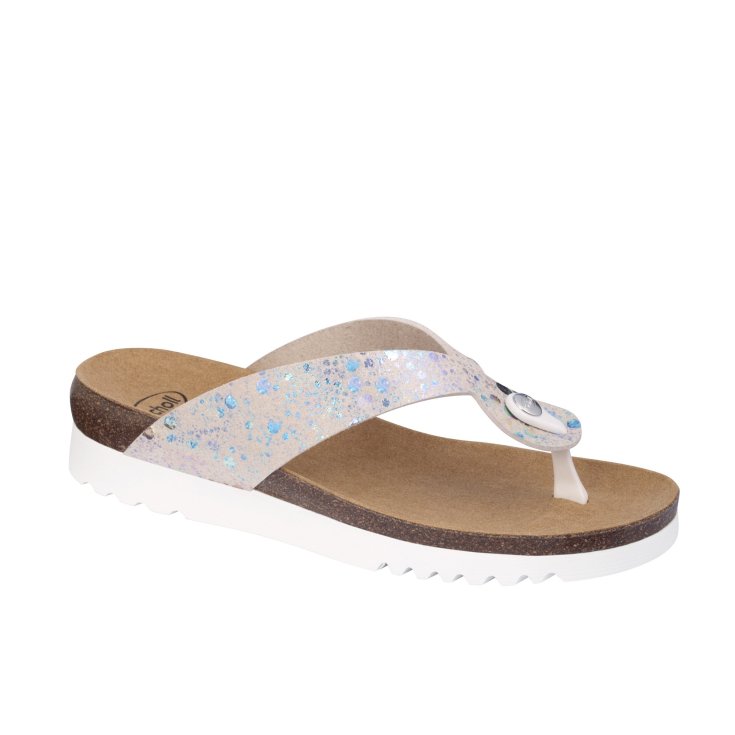Kenna Scholl® Damen Zehentrenner Bioprint® Weiß Größe 39