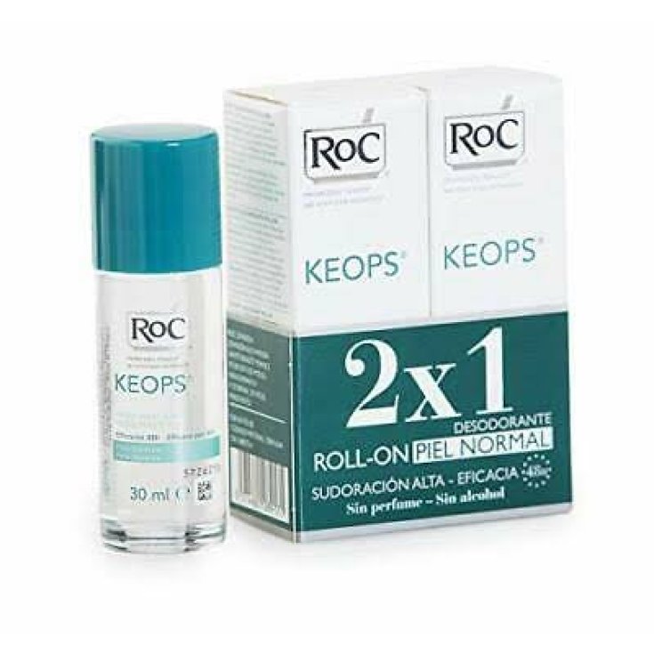 KEOPS Deodorant Roll-On Normale Haut RoC 2x30ml