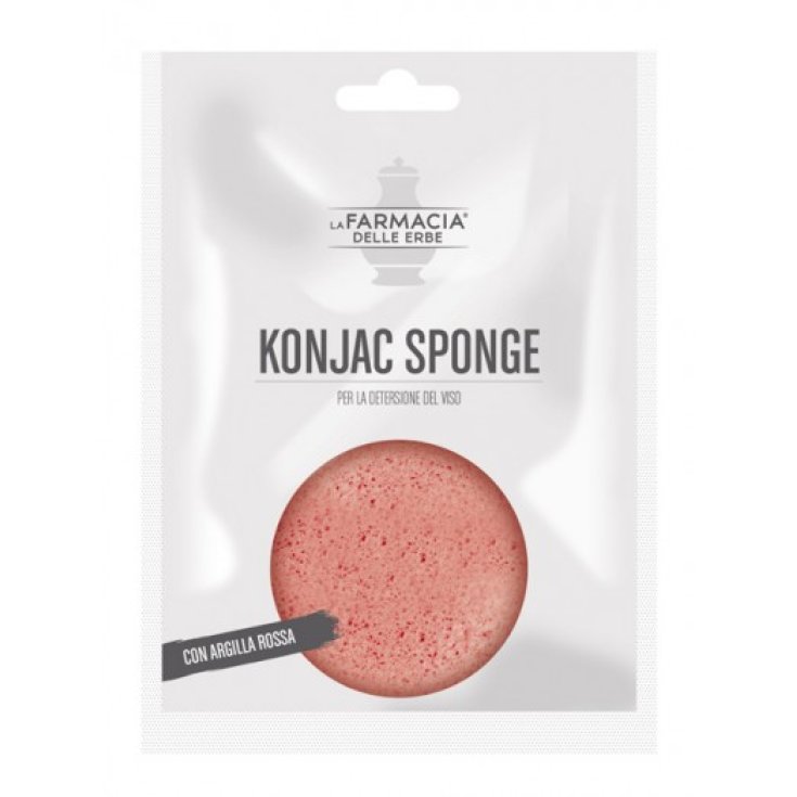 KONJAC SCHWAMM Roter Ton FDE