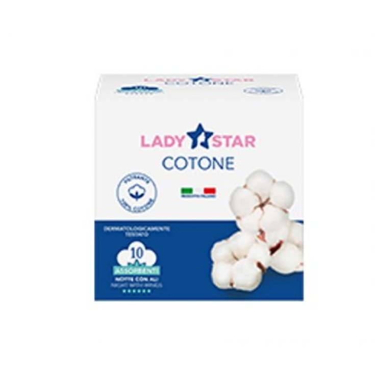 LadyStar Cotton Farvima Care 10 Night Absorptionsmittel