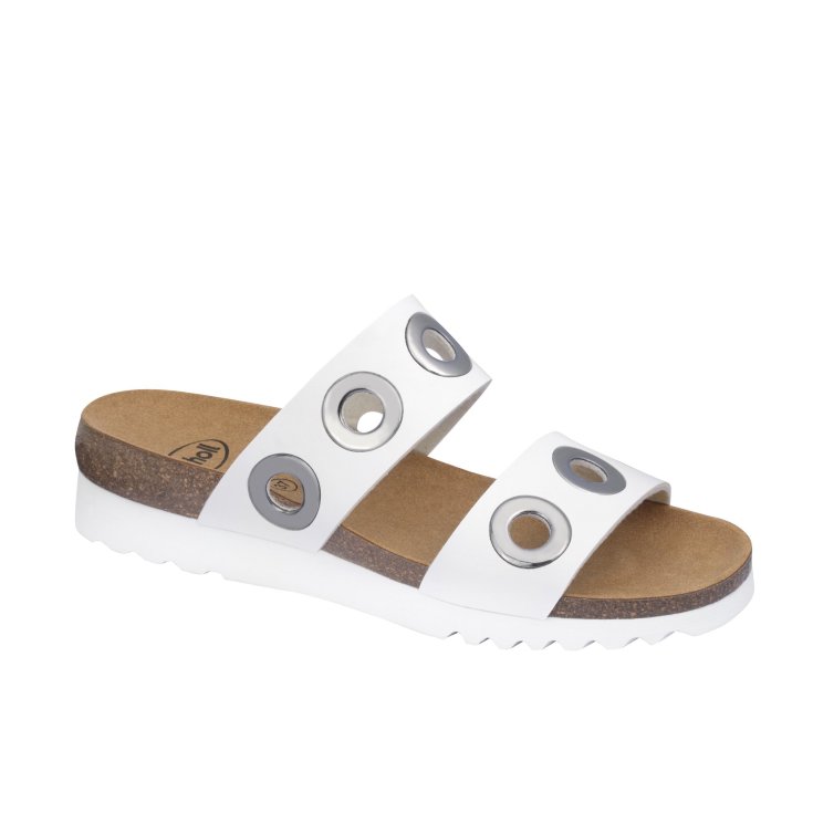 Lara Scholl® Sandale Frau Bioprint® Weiß Größe 41