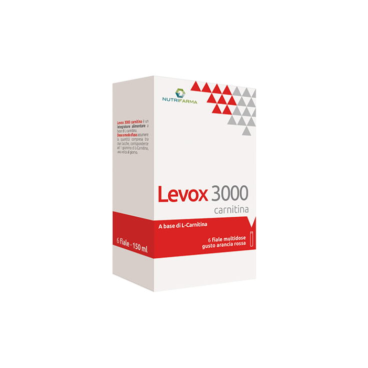 Levox 3000 Carnitin NutriFarma von Aqua Viva 6 Blutorangenfläschchen