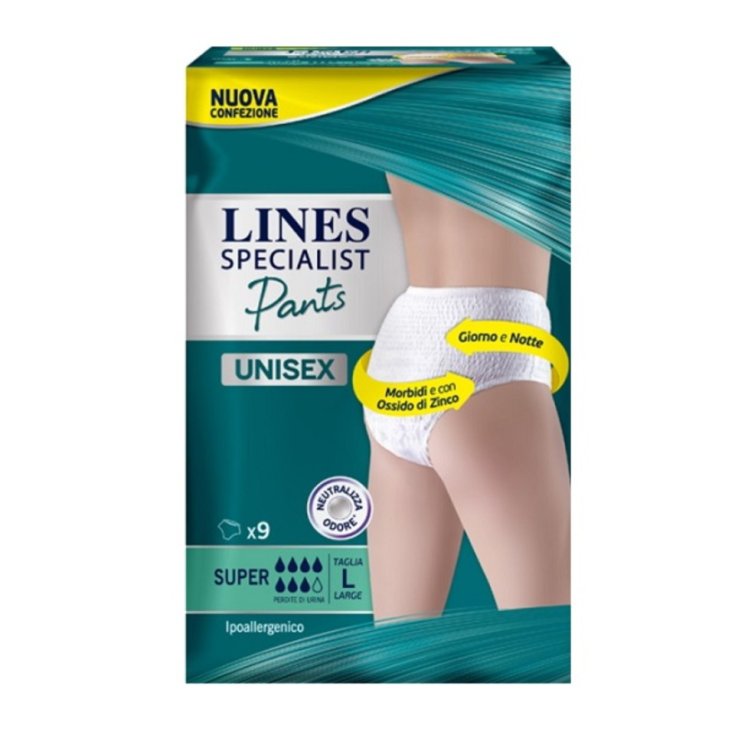 LINES SPECIALIST Hose Unisex SUPER Level Größe L 9 Stück