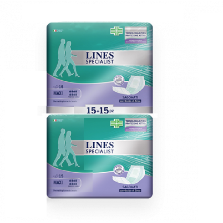 LINES SPECIALIST Geformte Pads MAXI Level 30 Stück