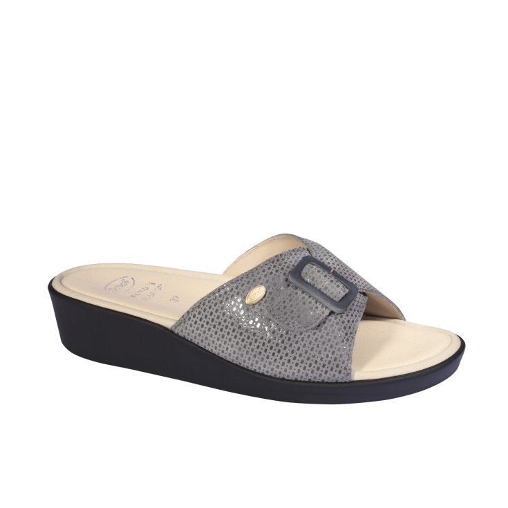 Mango Scholl® Damen Grau Memory Cushion® Hausschuh Größe 40