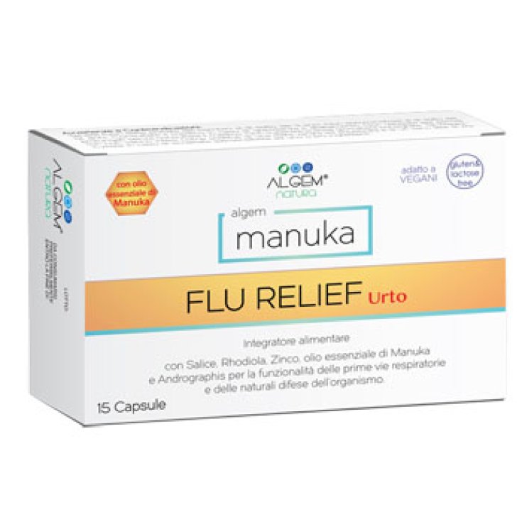 Manuka Grippe Relief Shock Algem 15 Kapseln