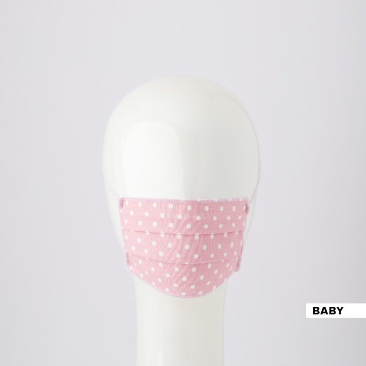 Baby Pink Polka Dot Maske Gold Line Carillo Kit 2 Masken