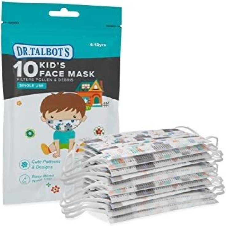 Kindermasken Dr. Talbot 10 Einwegmasken Hellblau