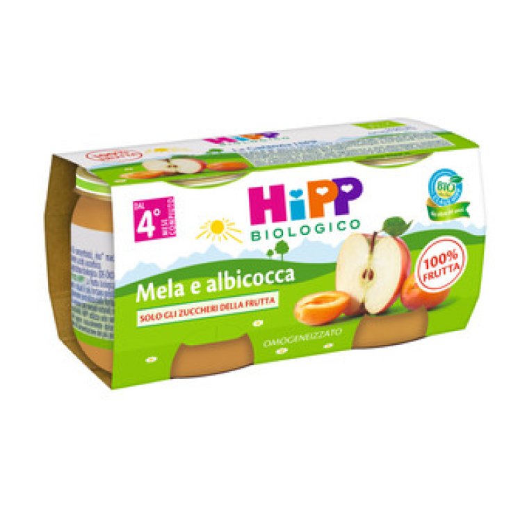 Apfel und Aprikose HiPP Bio 2X80g