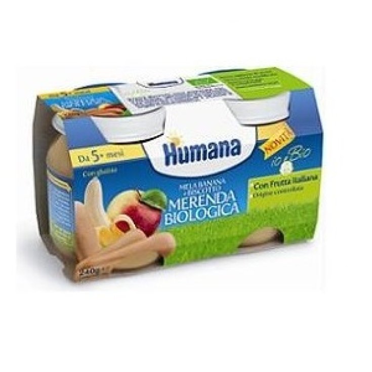 Humana Bio Snack Apfel-Bananen-Keks 2x120g