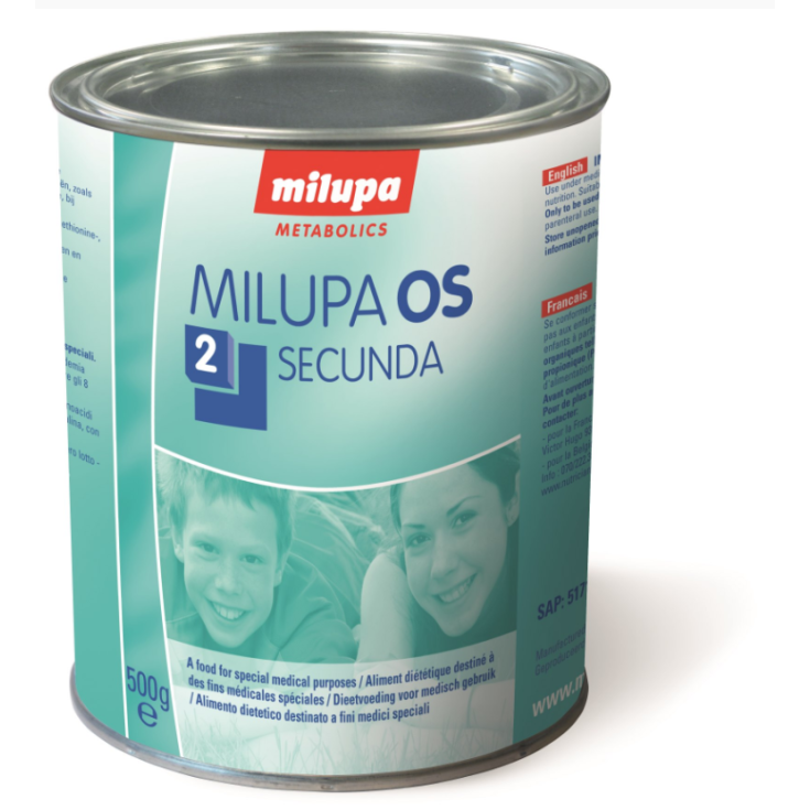 Milupa Os 2-Sekunda Milupa Metabolics 500g