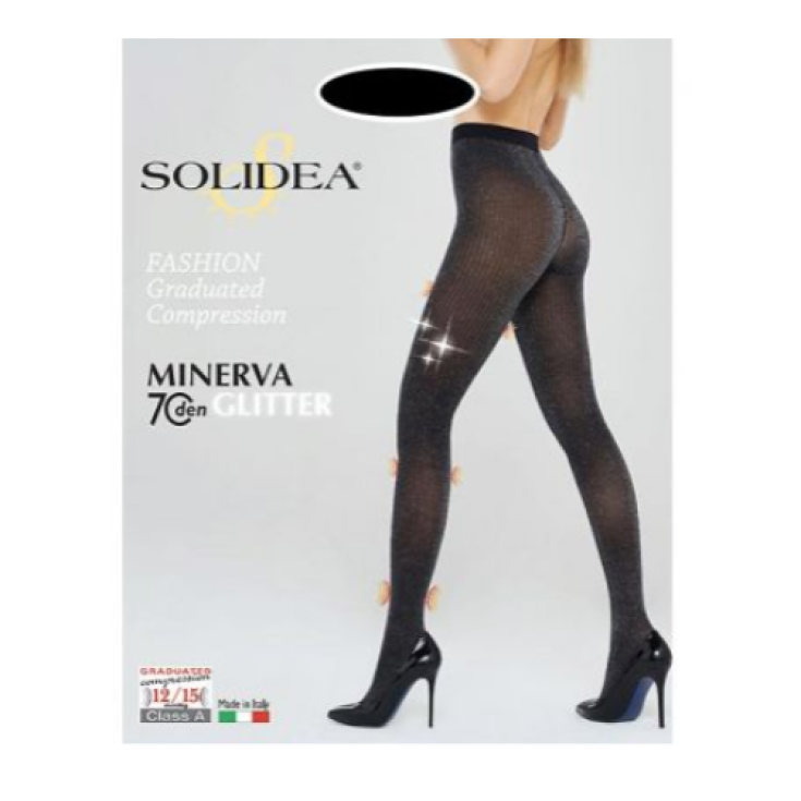 Minerva 70 Glitter Solidea Schwarz / Silber Größe L