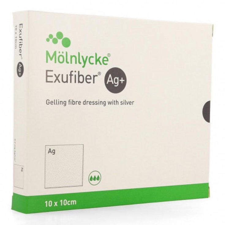 Exufiber Ag + 10X10cm Molnlycke® 10 Stück