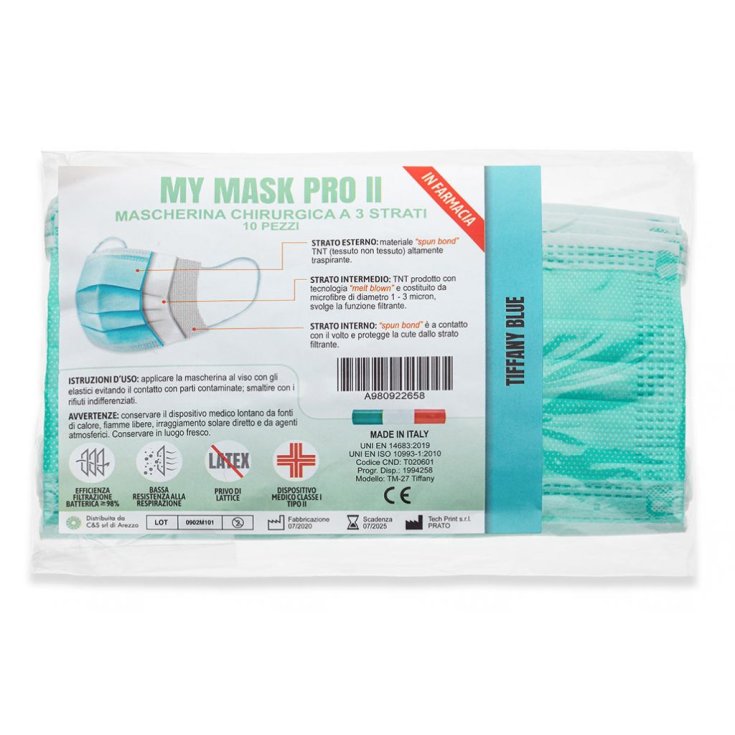 My Mask Pro II Tiffanyblau C&S 10 Stück