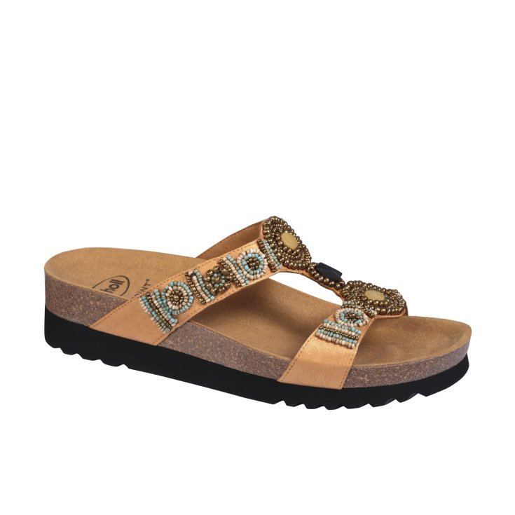 Neu Bogotà Scholl® Gold Bioprint® Damensandale Größe 39