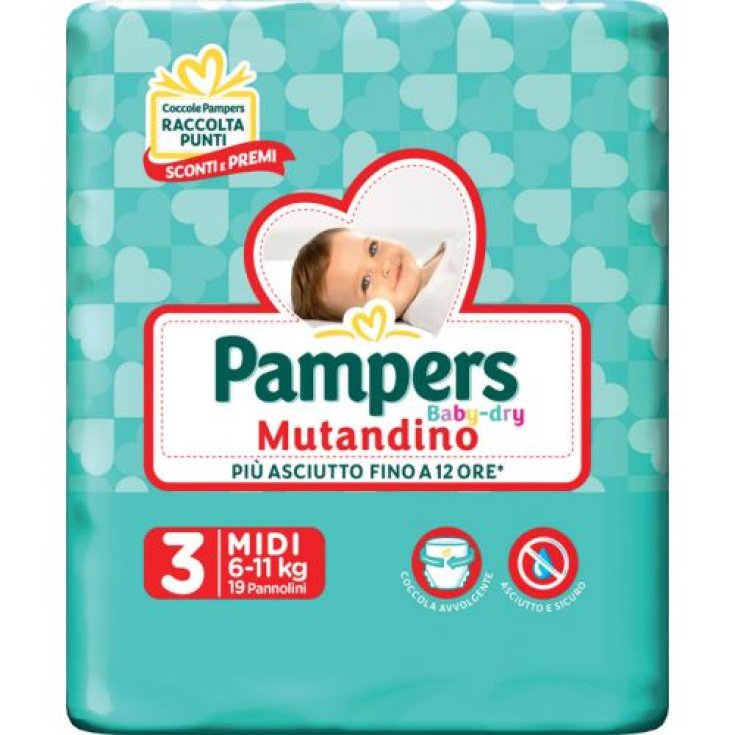 Pampers Baby Dry Panty Größe 3 MIDI (6-11 kg) 19 Windeln