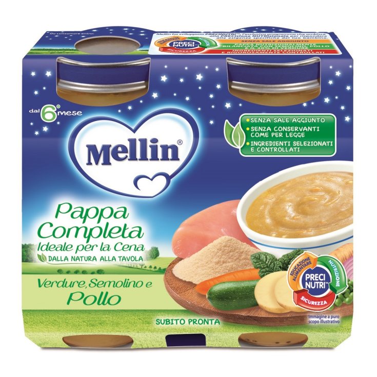 Komplette Mahlzeit Grieß Mellin 2x200g