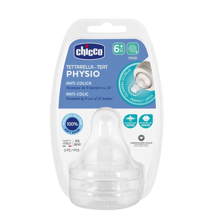 Physio Anti-Colic Sauger Chicco 6m + 2 Sauger