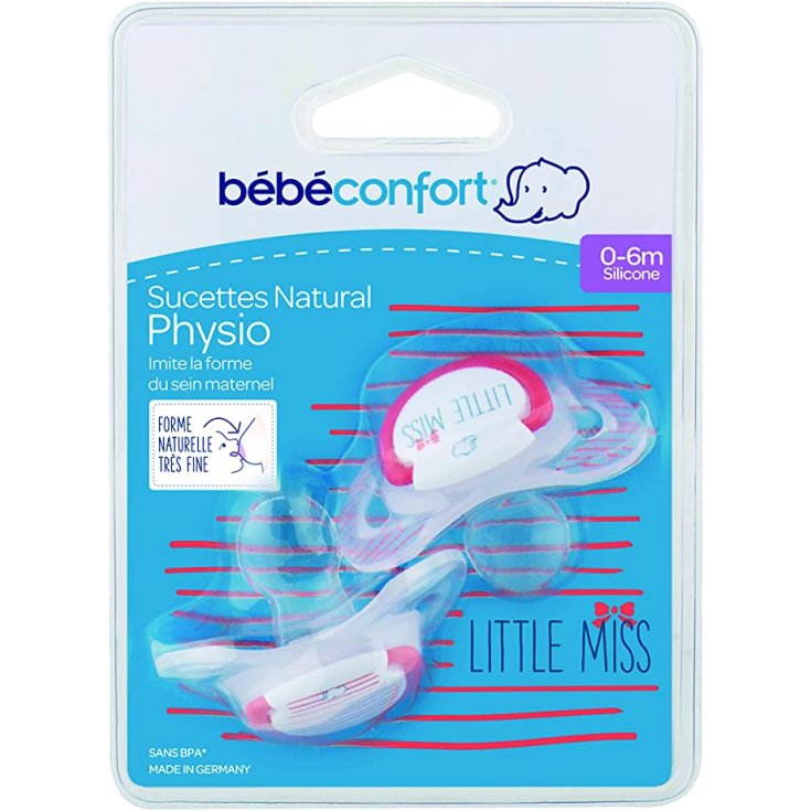 Natural Physio Bébé Confort Little Miss 0-6 M 2 Schnuller