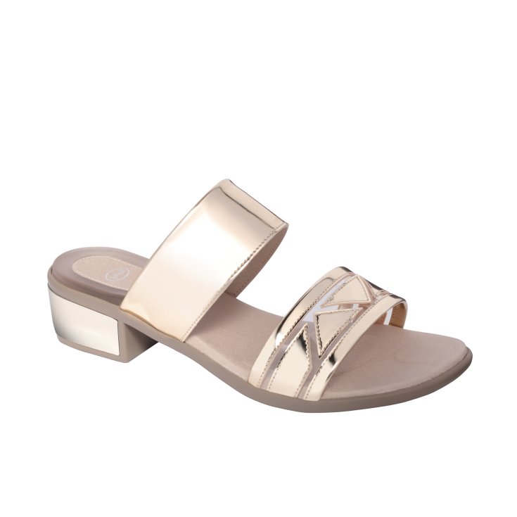 Plexy Scholl® Damen Gelactiv® Gold Sandale Größe 40