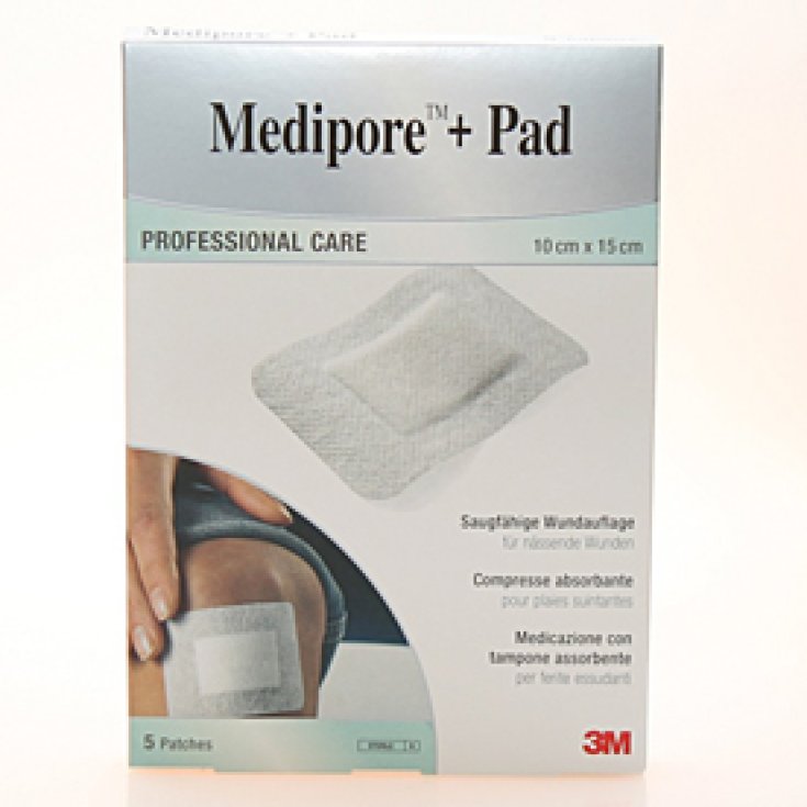 Medipore + Pad Med 10x15cm 5St