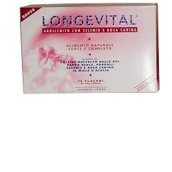 Sanitalia Longevital Forte Nahrungsergänzungsmittel 15 Fläschchen mit 30 g