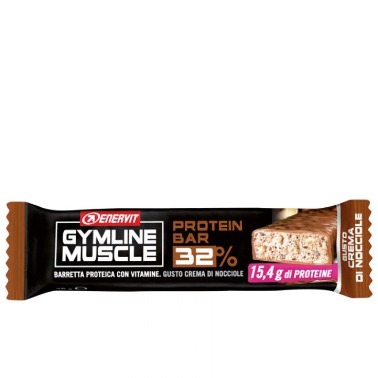 Proteinriegel 32% Haselnusscreme Gymline Muscle Enervit 48g