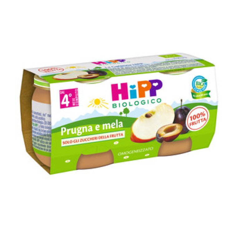 Hipp Bio Pflaume und Apfel 2x80g