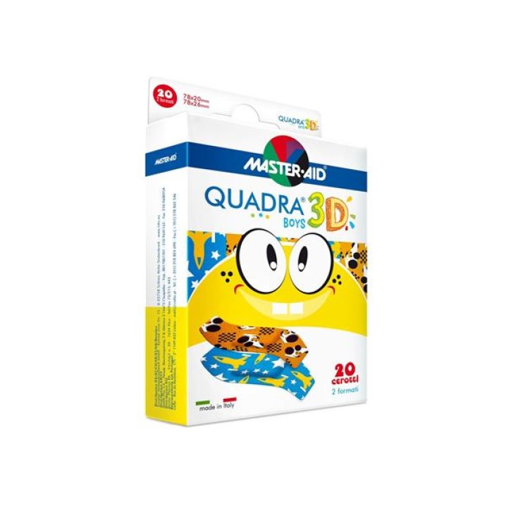 Quadra 3D Boys Master-Aid 20 Stück