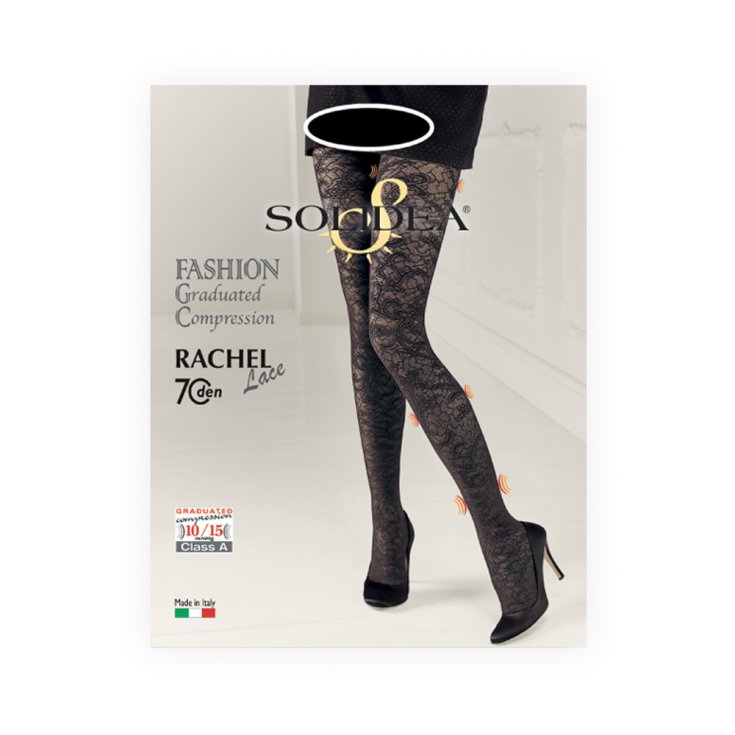 RACHEL 70 SOLIDEA Schwarze Strumpfhose Größe 4XL-XL