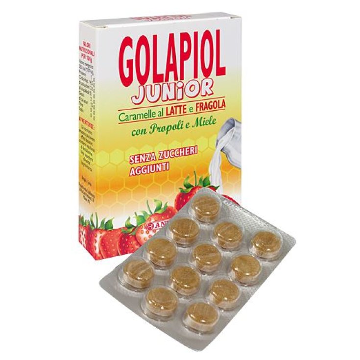 Golapiol Junior Tabletten auf Basis von Propolis und Honigmilch Erdbeergeschmack 24 Tabletten