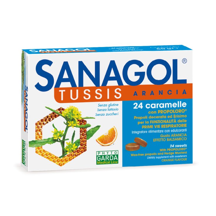 SANAGOL TUSSIS ORANGE Phyto Garda 24 Bonbons