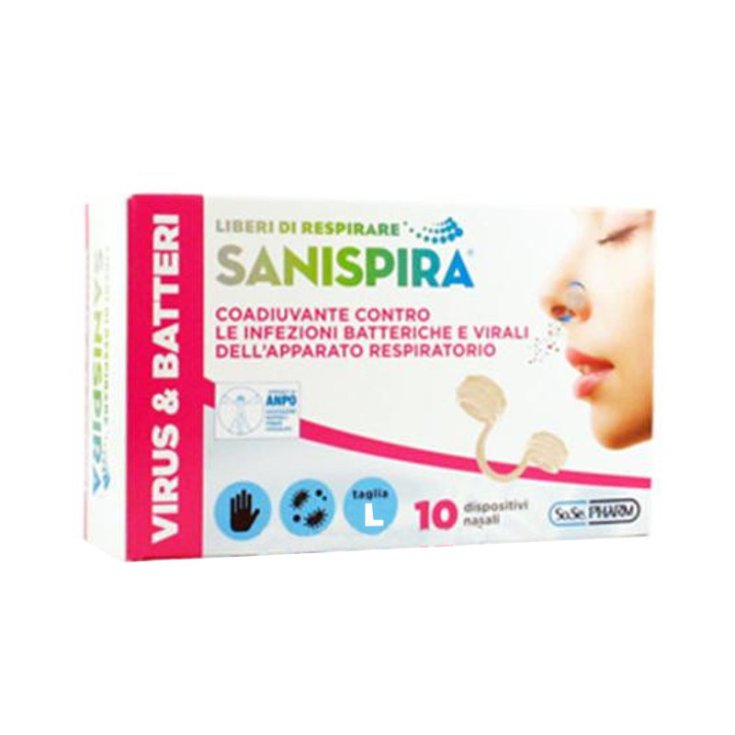 Sanispira® Viren & Bakterien Größe L 10 Stück