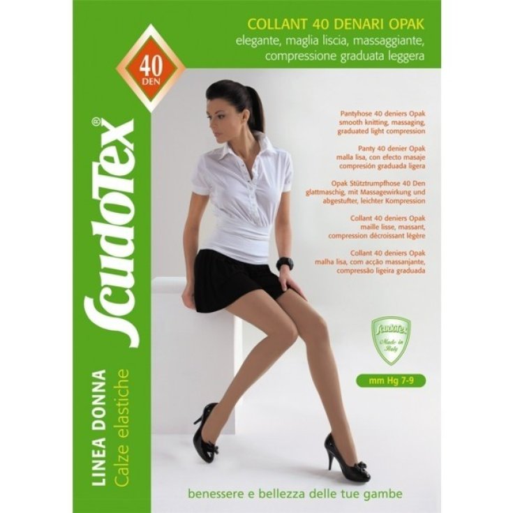 Scudotex Collant 40 DEN Open Toe Luropas Daino Größe 5