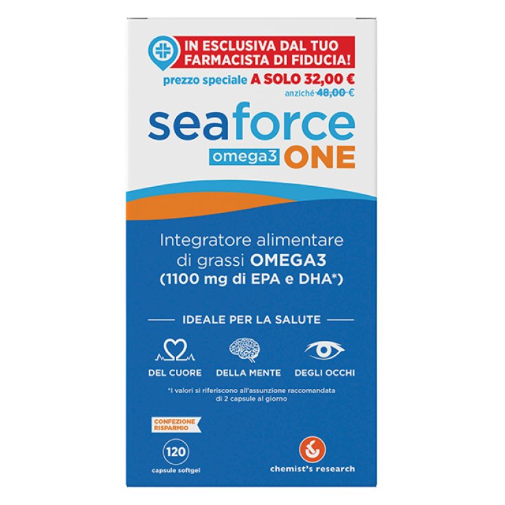 Seaforce One Omega 3 Chemist's Research 120 Kapseln