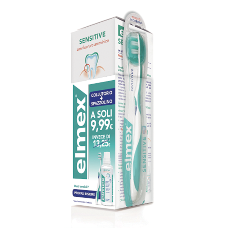 Sensitive Elmex® 400ml + Spezialpackung Zahnbürste