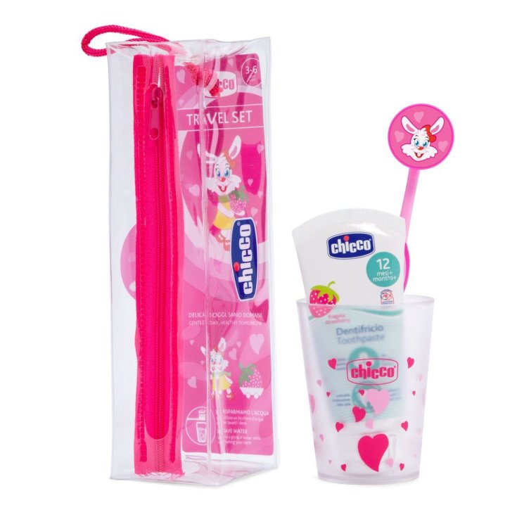 Chicco Rosa Mundhygiene-Set 36M+